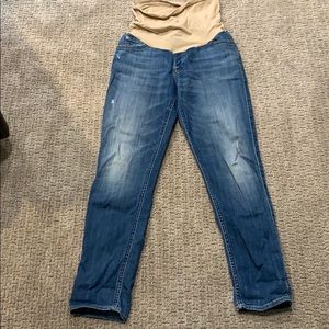 Straight leg maternity denim